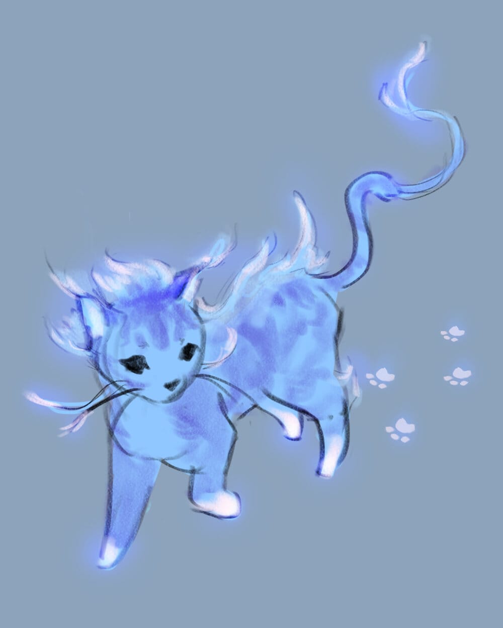 design of the blue cat Rio