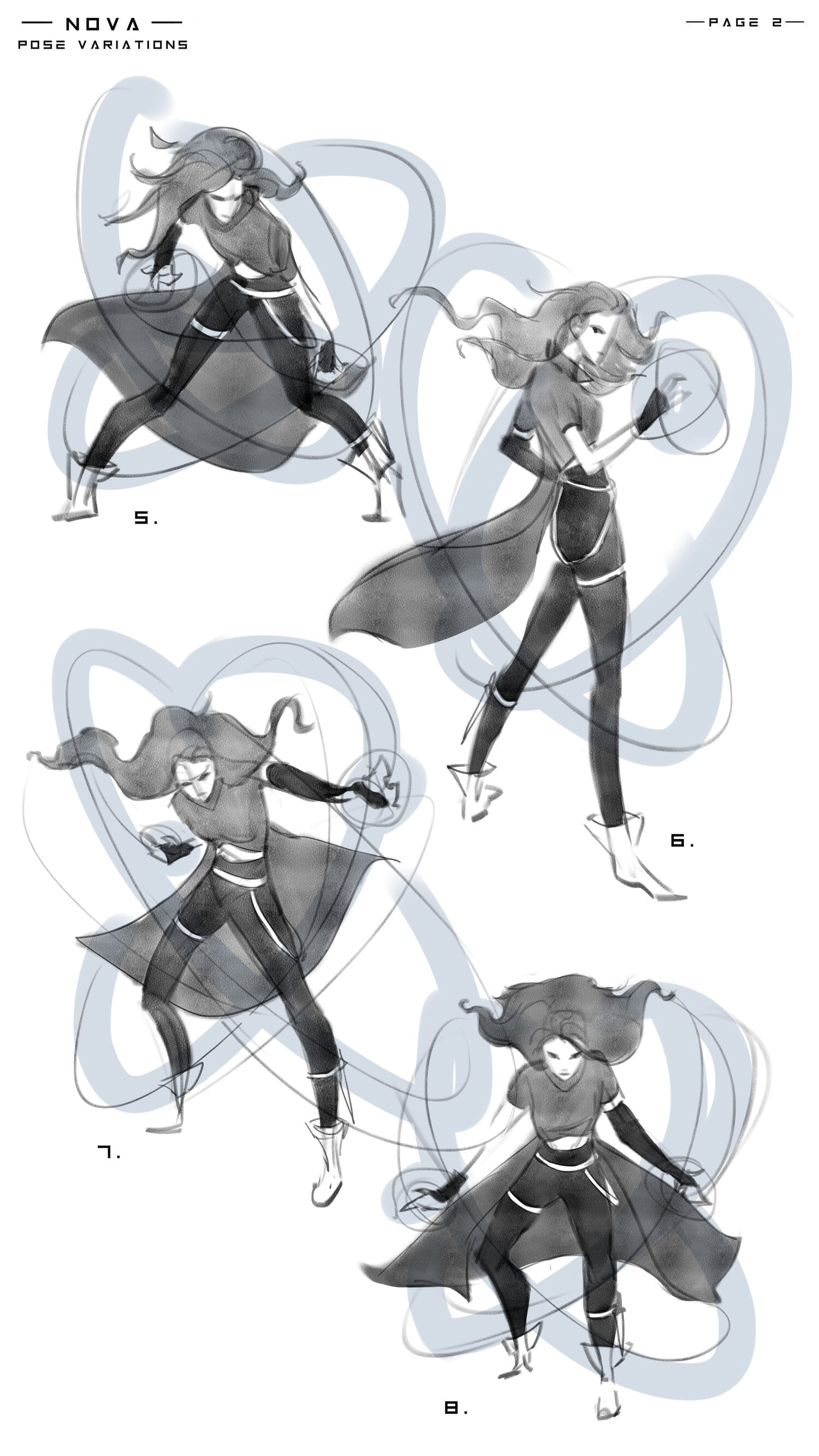 more sketches of poses